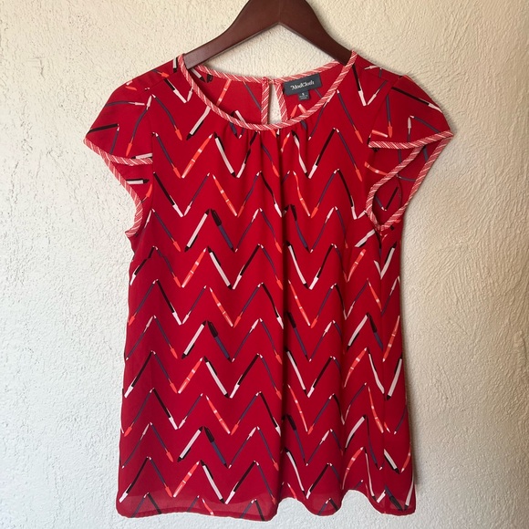 ModCloth Cute and Collected Chiffon Top - Picture 4 of 10